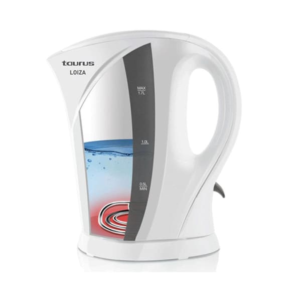 Bouilloire électrique TAURUS Loiza 1.7L-2200W Blanc (958514) Bouilloire électrique TAURUS Loiza 1.7L-2200W Blanc (958514)